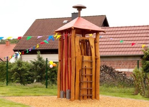 Joc infantil de fusta de robinia TORRE BOMBERS