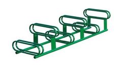 Aparcabicicletes de 6 places a diferents alçades