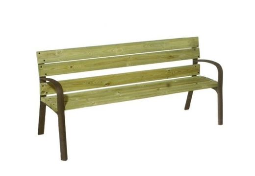 Banc MODO C-106 de fusta amb peus en fosa