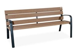 Banc MODO C-106 de fusta amb peus en fosa