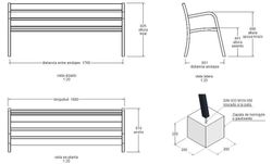 Banc MODE C-106 de Metall