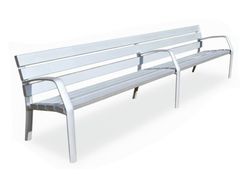 Banco SIMILAR C-1007-AL-ALU de aluminio