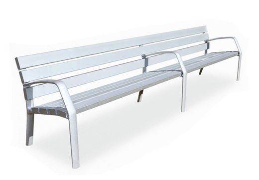 Banco SIMILAR C-1007-AL-ALU de aluminio