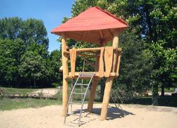 Cabanya fusta de Robinia ARBOL