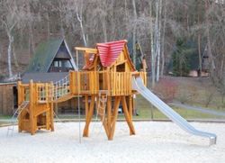 Cabanya fusta de Robinia BRUIXA COMBINADA