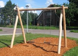 Columpio madera de Robinia DOBLE