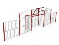 Frontó gran amb panell d'acer