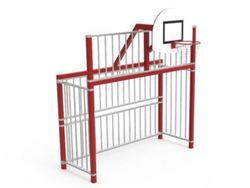 Frontó petit amb panell d'acer