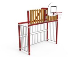 Frontó petit amb panell de fusta