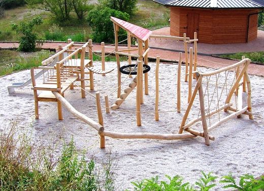 Joc d'escalada de fusta de Robinia BOSC MÀGIC