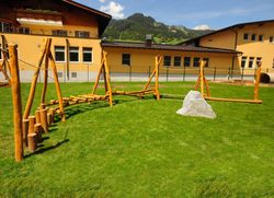 Juego de escalada de madera de Robinia CAMINO DE ESCALADA