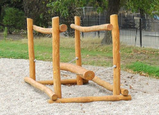 Juego de escalada de madera de Robinia EQUILIBRIO CADENAS