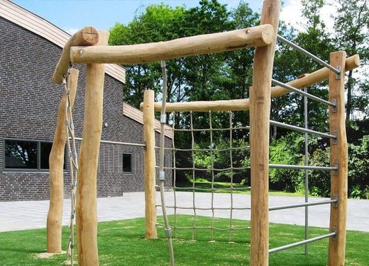 Joc d'escalada de fusta de Robinia HEXAGONO