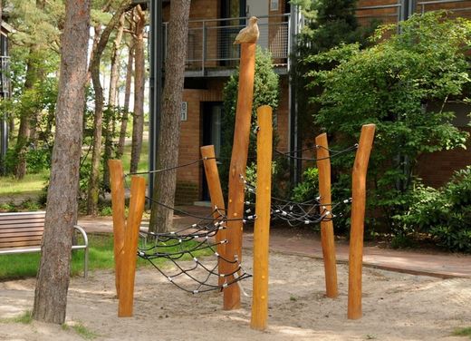Joc d'escalada de fusta de Robinia NET HELIX