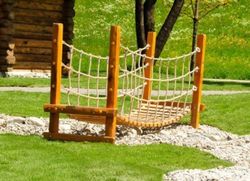 Joc d'escalada de fusta de Robinia PONT BARANETA CORDES