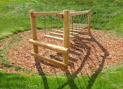 Joc d'escalada de fusta de Robinia PONT TAMBELLANT