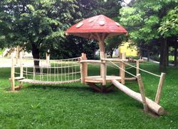 Juego de escalada de madera de Robinia SETA TREPADORA