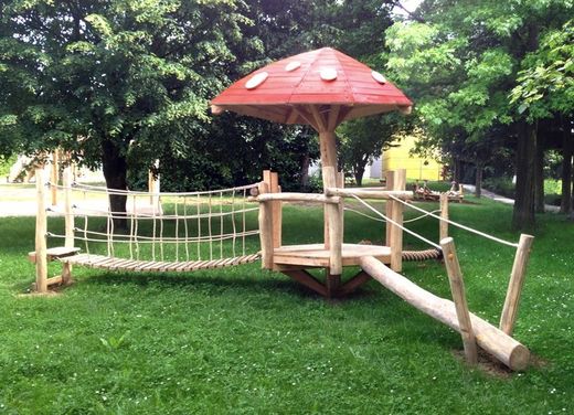 Juego de escalada de madera de Robinia SETA TREPADORA