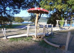 Juego de escalada de madera de Robinia SETA TREPADORA
