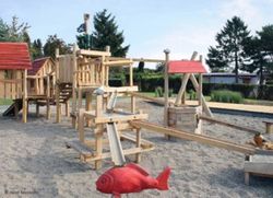 Joc infantil de fusta de Robinia sorra i aigua LLOGARET PIRATA