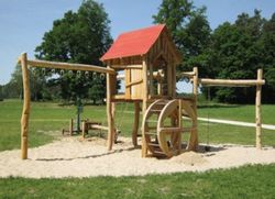 Joc infantil de fusta de Robinia sorra i aigua MOLÍ MÀGIC