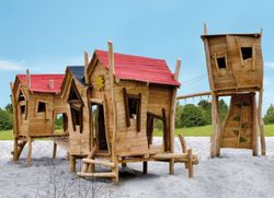 Juego infantil de madera de Robinia Castillo FAMILIAR