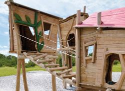 Juego infantil de madera de Robinia Castillo FAMILIAR