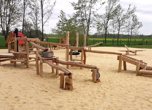 Joc infantil de fusta de Robínia de sorra i aigua PROVEÏMENT