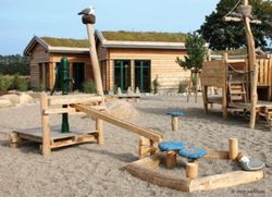 Joc infantil de fusta de Robinia de sorra i aigua FANG GAVIOTA