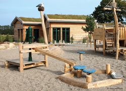 Joc infantil de fusta de Robinia de sorra i aigua FANG GAVIOTA