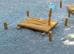 Joc infantil de fusta de robinia Marítim BASSA AMB CADENES