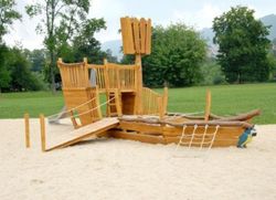 Joc infantil de fusta de robinia Marítim VAIXELL CACATUA