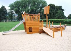 Joc infantil de fusta de robinia Marítim VAIXELL CACATUA