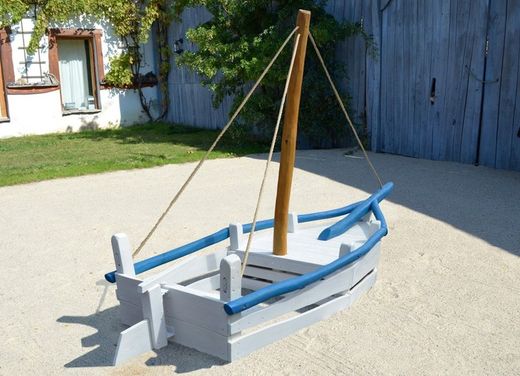 Joc infantil de fusta de robinia Marítim VAIXELL DE VELA