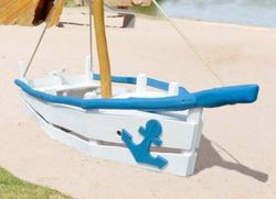 Joc infantil de fusta de robinia Marítim VAIXELL DE VELA