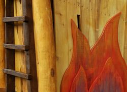 Joc infantil de fusta de robinia TORRE BOMBERS