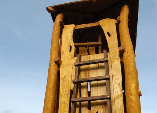 Joc infantil de fusta de robinia TORRE BOMBERS