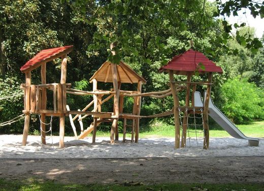 Joc infantil de fusta de Robinia torreta multijoc AVENTURA AL BOSC