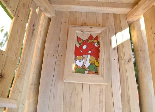 Juego infantil de madera de Robinia torreta multijuego CASA GNOMO