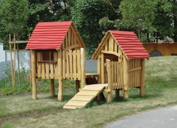 Joc infantil de fusta de Robinia torreta multijoc CASC ANTIC
