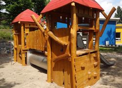 Joc infantil de fusta de Robinia torreta multijoc PINACLE