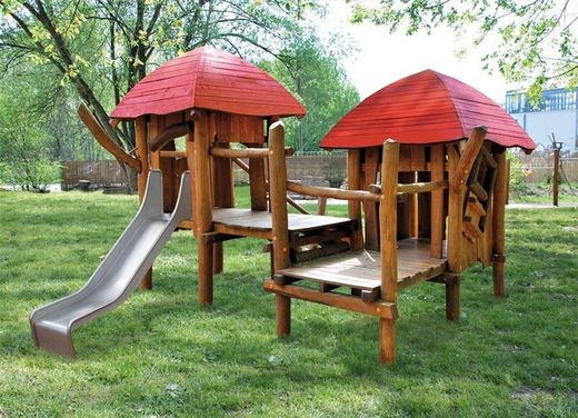 Joc infantil de fusta de Robinia torreta multijoc POBLE NAN