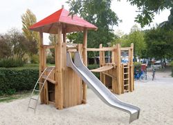 Joc infantil de fusta de Robinia torreta multijoc THERESIA