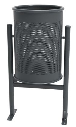 Paperera BARCELONA C-23G de xapa perforada