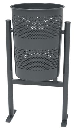 Paperera BARCELONA C-23GE de xapa perforada
