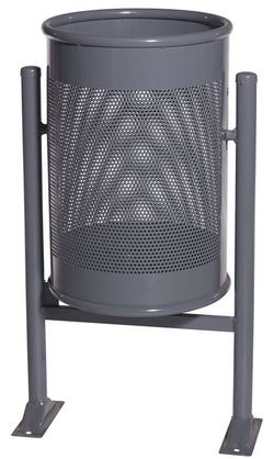 Paperera BARCELONA C-23GP de xapa perforada