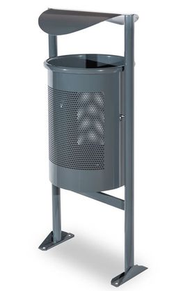 Paperera BARCELONA C-23GT de xapa perforada