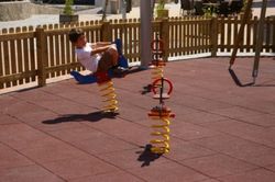 Paviment de cautxú a llosetes