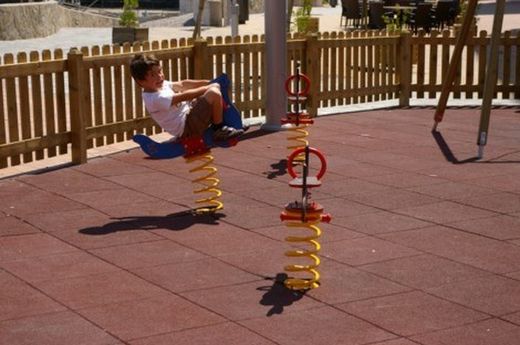 Paviment de cautxú a llosetes