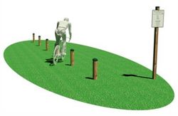 Eslàlom H 50 - 3209 per a bicicletes